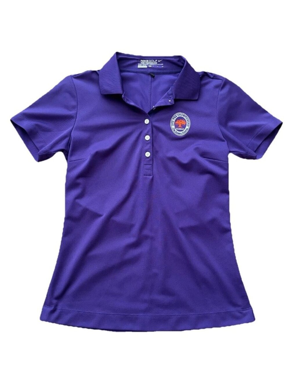 Nike Golf Dri-fit Women’s Small Purple Polo Shirt The Ocean Course 2012 PGA